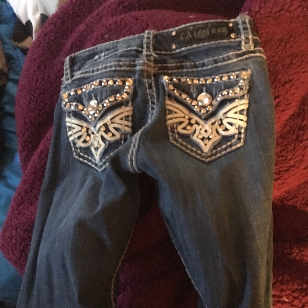 Boot cut fancy jeans